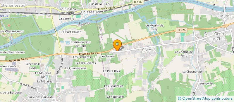 localisation de l'entreprise SCI H.P.G.  CHISSAY-EN-TOURAINE