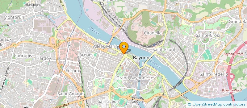 localisation de l'entreprise SCI H.P.M à BAYONNE