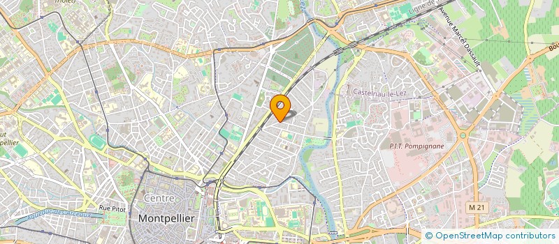 localisation de l'entreprise SCI H.P.R. LES AUBES à MONTPELLIER