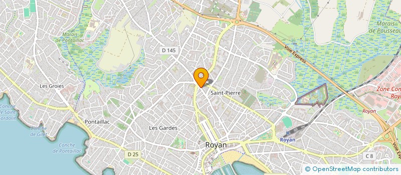 localisation de l'entreprise SCI H PLUS  ROYAN