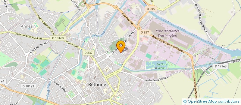 localisation de l'entreprise SCI H R  BETHUNE