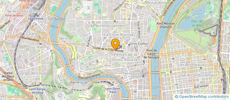 localisation de l'entreprise SCI H R V L à LYON