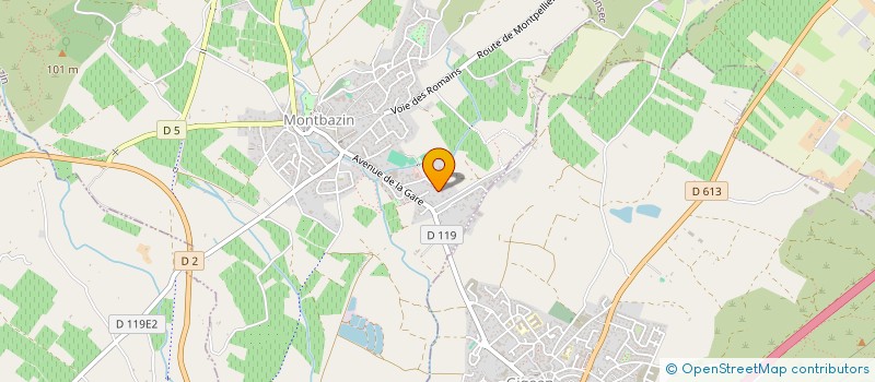 localisation de l'entreprise SCI H RENOVATION  MONTBAZIN