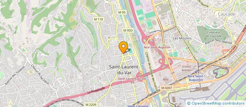 localisation de l'entreprise SCI H.S.C  SAINT-LAURENT-DU-VAR