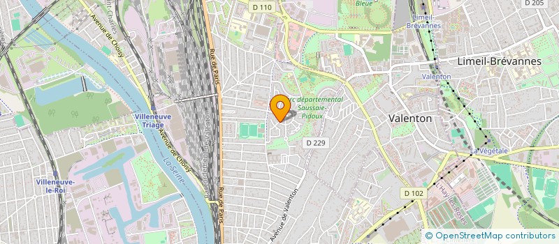 localisation de l'entreprise SCI H T  VILLENEUVE-SAINT-GEORGES