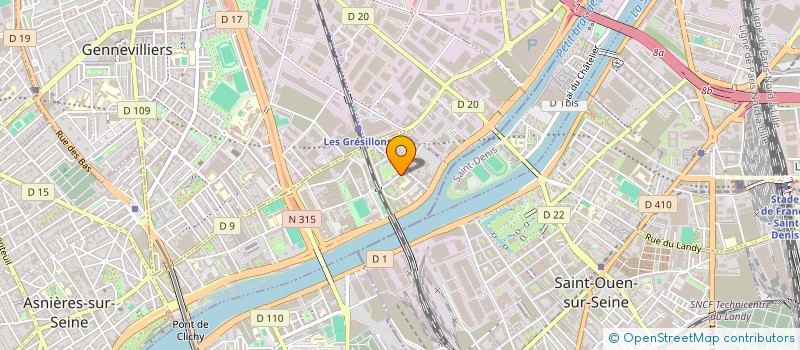 localisation de l'entreprise SCI H-TREFLE à ASNIERES-SUR-SEINE