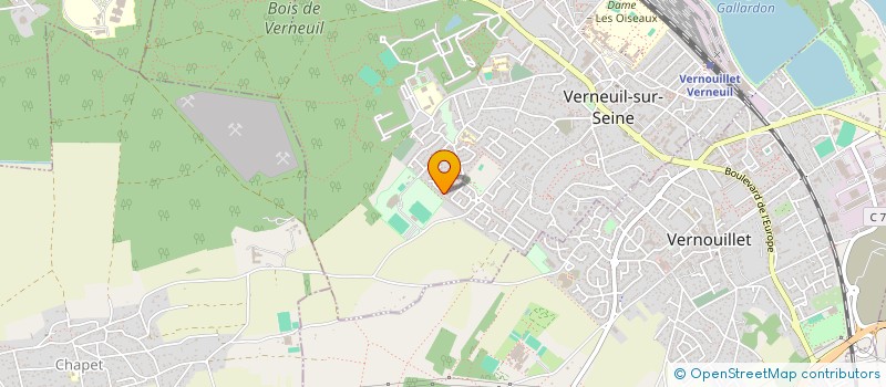 localisation de l'entreprise SCI H.U.S.  VERNEUIL-SUR-SEINE