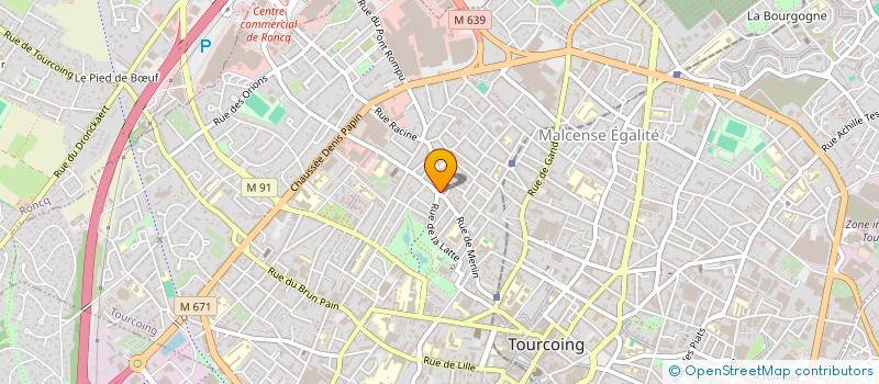 localisation de l'entreprise SCI H.V  TOURCOING