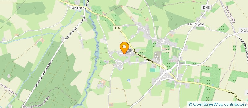 localisation de l'entreprise SCI H.V  OUILLY-LE-TESSON