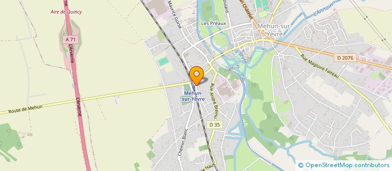 localisation de l'entreprise SCI H.V.B.  MEHUN-SUR-YEVRE