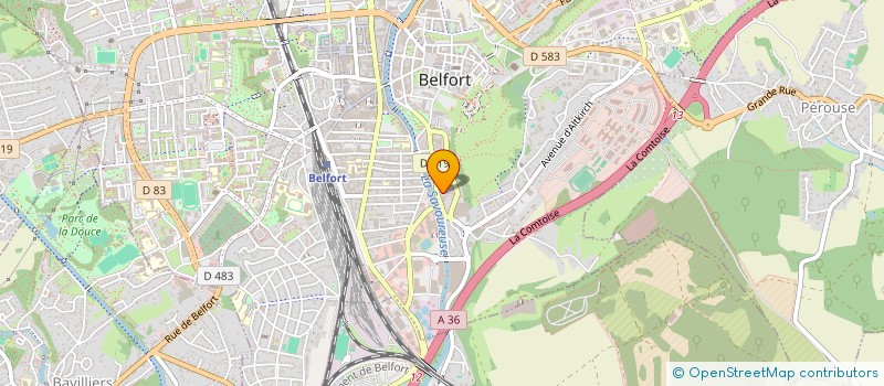 localisation de l'entreprise SCI H V L  BELFORT