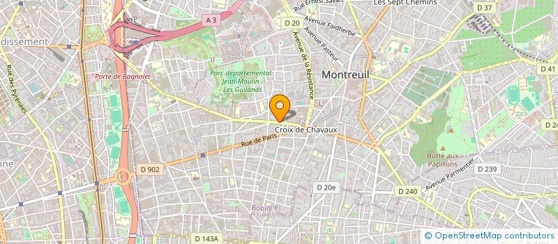 localisation de l'entreprise SCI H.V.M.G. à MONTREUIL