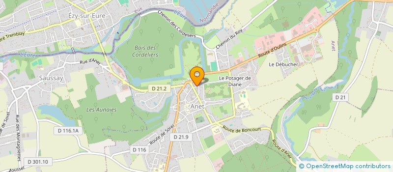 localisation de l'entreprise SCI H & Y à ANET