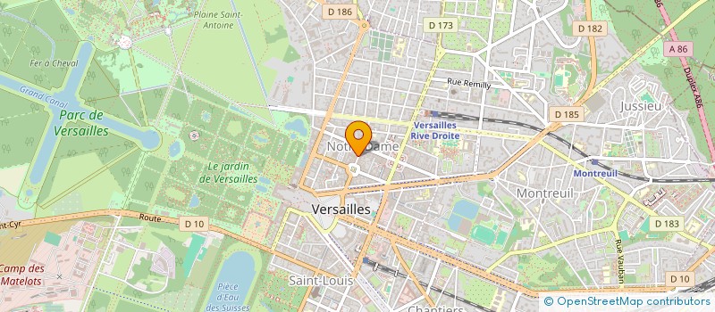 localisation de l'entreprise SCI H17 à VERSAILLES