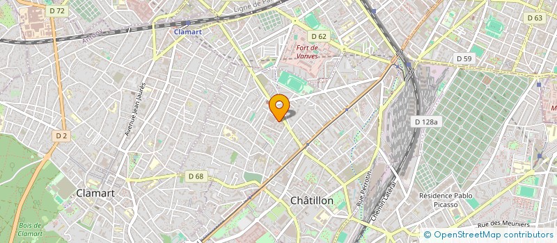 localisation de l'entreprise SCI H2 & FAMILY  CHATILLON