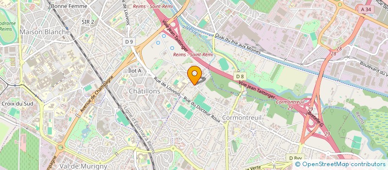 localisation de l'entreprise SCI H2A  CORMONTREUIL