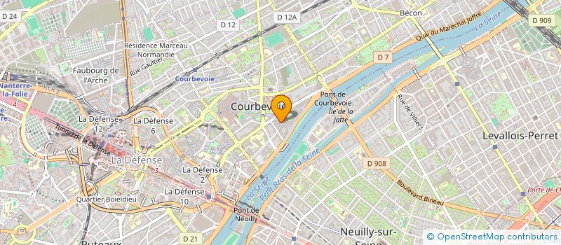 localisation de l'entreprise SCI H2B à COURBEVOIE