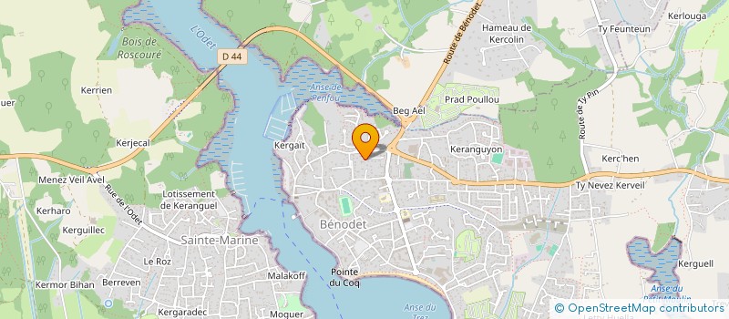 localisation de l'entreprise SCI H2C  BENODET