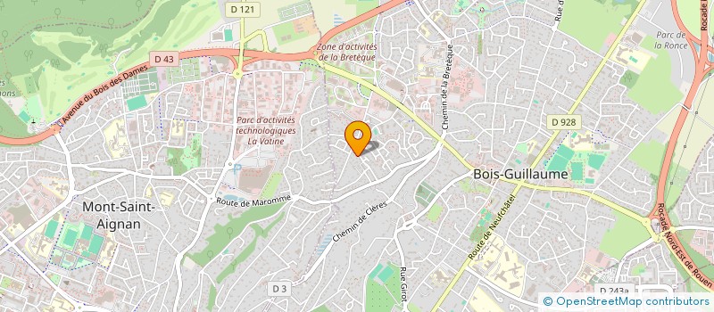 localisation de l'entreprise SCI H2C BROCHARD à BOIS-GUILLAUME