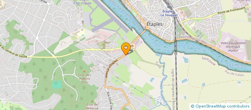 localisation de l'entreprise SCI H2DH  CUCQ