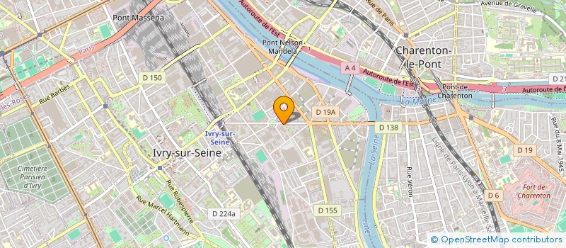 localisation de l'entreprise SCI H2HV  IVRY-SUR-SEINE