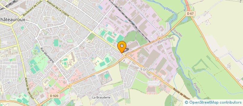 localisation de l'entreprise SCI H2I - HABITAT INDIVIDUEL INVESTISSEMENT  CHATEAUROUX