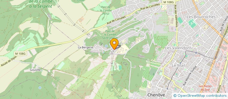 localisation de l'entreprise SCI H2M à DIJON