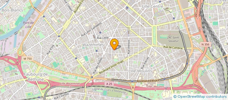 localisation de l'entreprise SCI H2O IMMOBILIER à LILLE