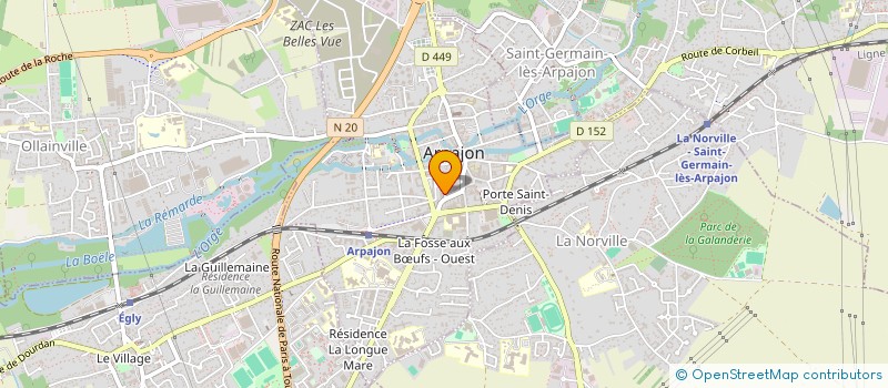 localisation de l'entreprise SCI H2R  ARPAJON