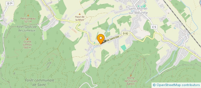 localisation de l'entreprise SCI H2T  SAINT-MICHEL-SUR-MEURTHE