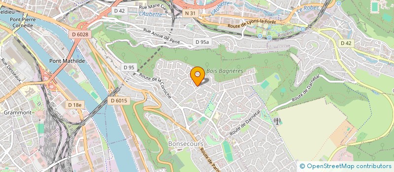 localisation de l'entreprise SCI H2T1  BONSECOURS