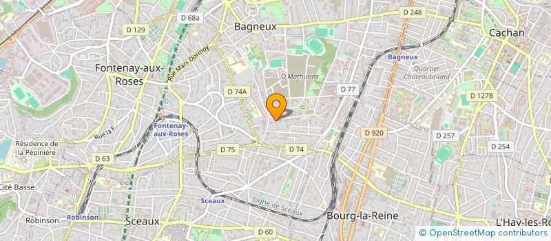 localisation de l'entreprise SCI H3F à BAGNEUX