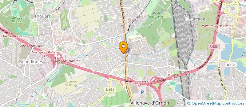 localisation de l'entreprise SCI H3L  VILLENAVE-D'ORNON