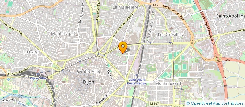 localisation de l'entreprise SCI HA LONG à DIJON