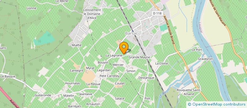 localisation de l'entreprise SCI HA MA CASE  BAZAS