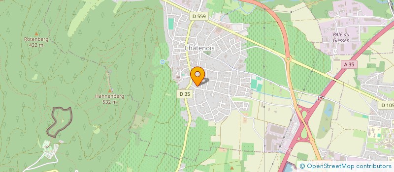 localisation de l'entreprise SCI HAAS APUS  CHATENOIS