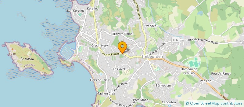 localisation de l'entreprise SCI HAB LANNION  PLEUMEUR-BODOU