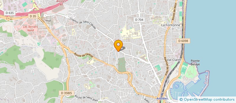 localisation de l'entreprise SCI HABA à ANTIBES