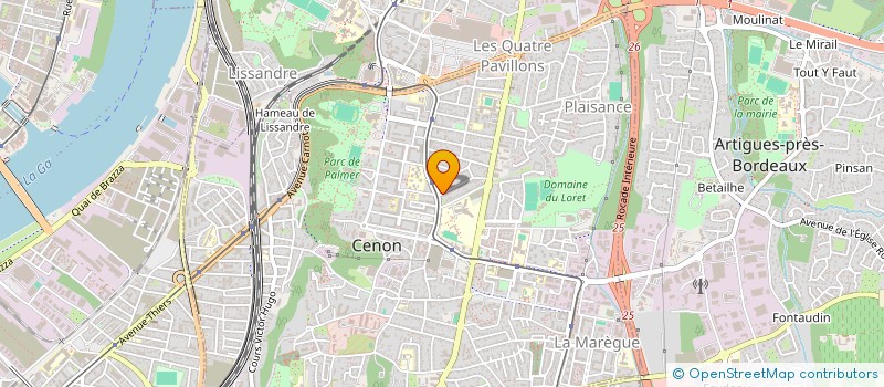 localisation de l'entreprise SCI HABABAM  CENON