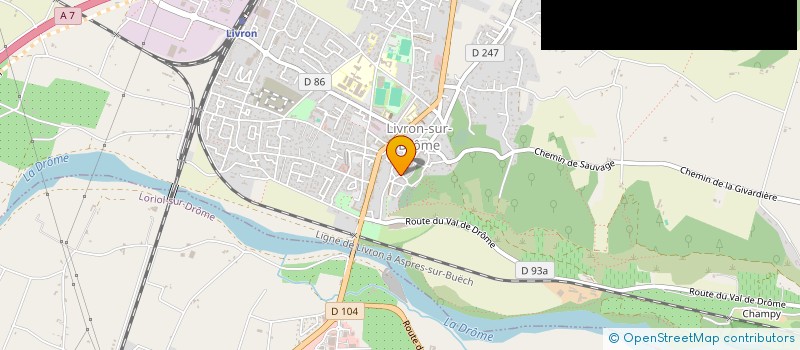 localisation de l'entreprise SCI HABANA  LIVRON-SUR-DROME