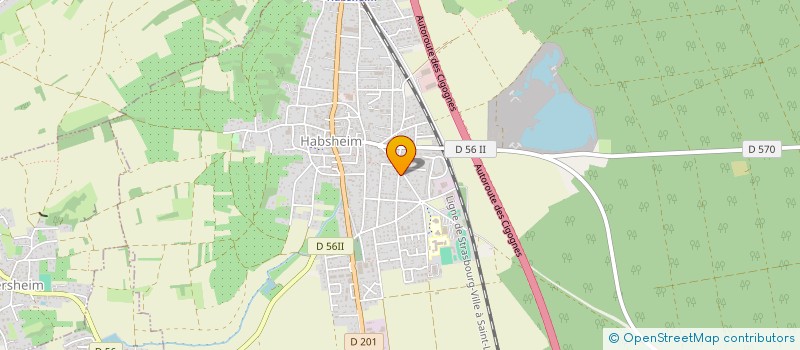 localisation de l'entreprise SCI HABCOR FABRIQUES  HABSHEIM