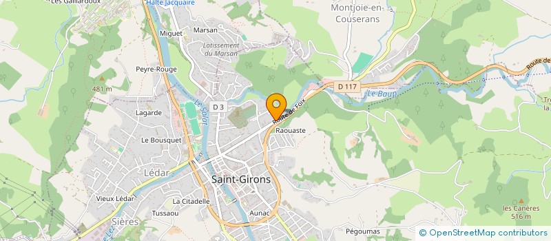 localisation de l'entreprise SCI HABI à SAINT-GIRONS