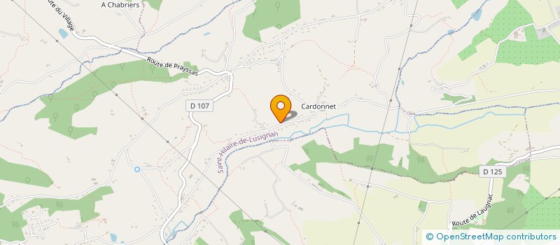 localisation de l'entreprise SCI HABITALEX  SAINT-HILAIRE-DE-LUSIGNAN