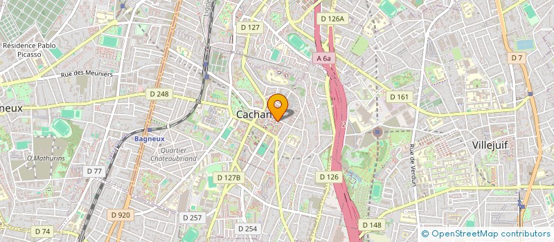 localisation de l'entreprise SCI HABITALIA  CACHAN