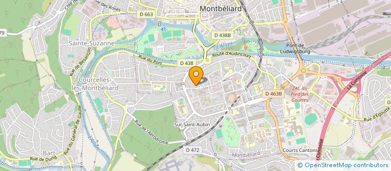 localisation de l'entreprise SCI HABITAT 19 à MONTBELIARD