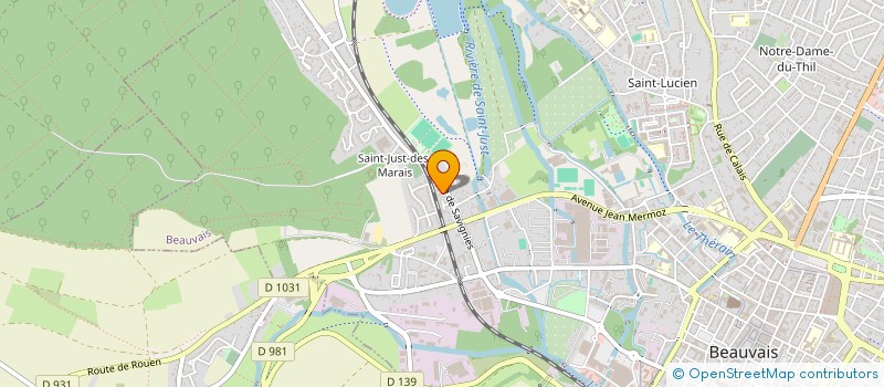 localisation de l'entreprise SCI HABITAT 2000  BEAUVAIS