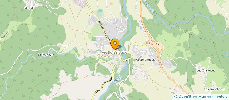 localisation de l'entreprise SCI HABITAT  VIEILLE-BRIOUDE