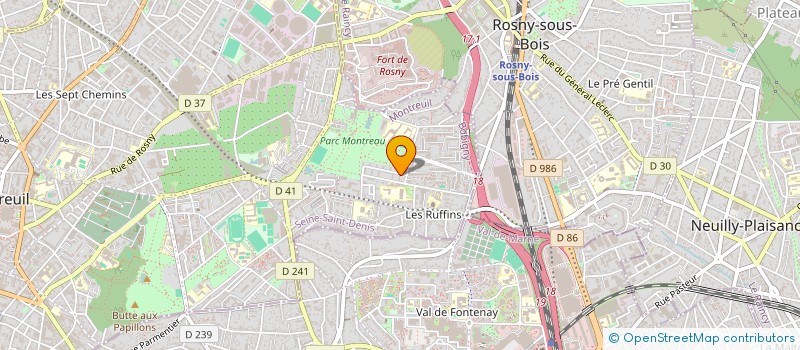 localisation de l'entreprise SCI HABITAT à MONTREUIL