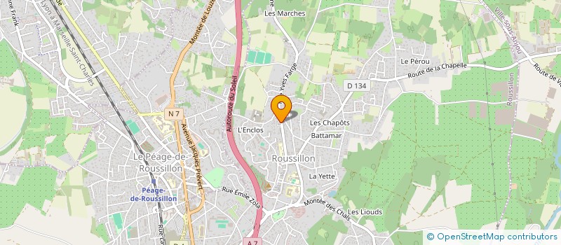 localisation de l'entreprise SCI HABITAT  ROUSSILLON