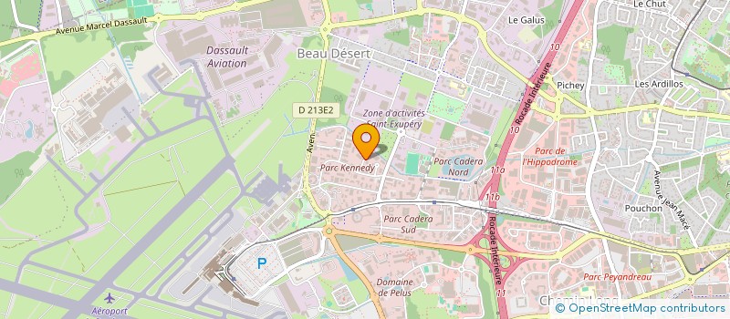 localisation de l'entreprise SCI HABITAT BRIGITTE  MERIGNAC